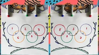 How To Draw The Olympic LOGO How To Draw The Olympic Rings Olympic Rings