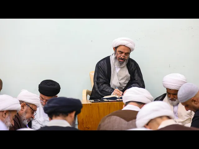 ⁣درس البحث الخارج في مدرسة الامام الحسين عليه السلام الدينية  يوم ٢٢ صفر الخير ١٤٤٧ الشيخ أحمد الصافي