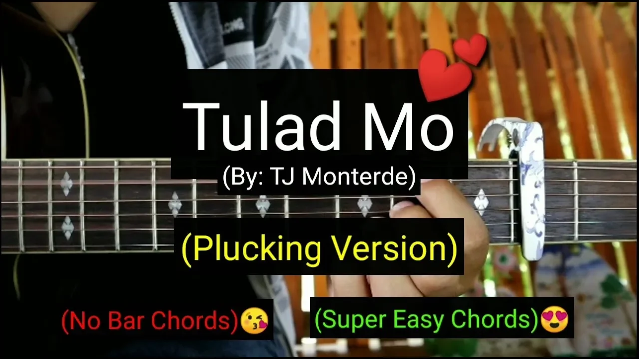 Tulad Mo - TJ Monterde (Plucking Version Guitar Tutorial)