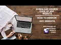 How to download source code of a website How to mirror a website using Httrack website copier