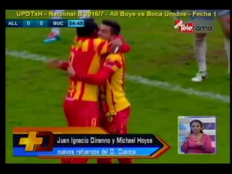 JUAN I DINENNO Y MICHAEL HOYOS REFUERZO D CUENCA