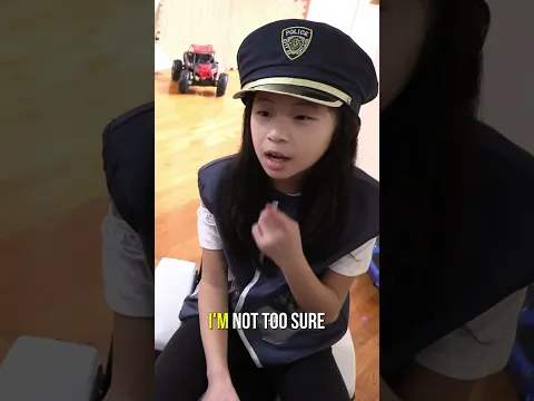 Pretend Play Police on RC Car Racer