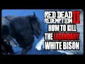How To Kill The Legendary White Bison Red Dead Redemption 2