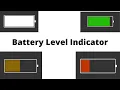 Battery Level Indicator With Animations In HTML CSS By Labham Jain