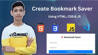 Bookmark Saver App HTML CSS JavaScript Project