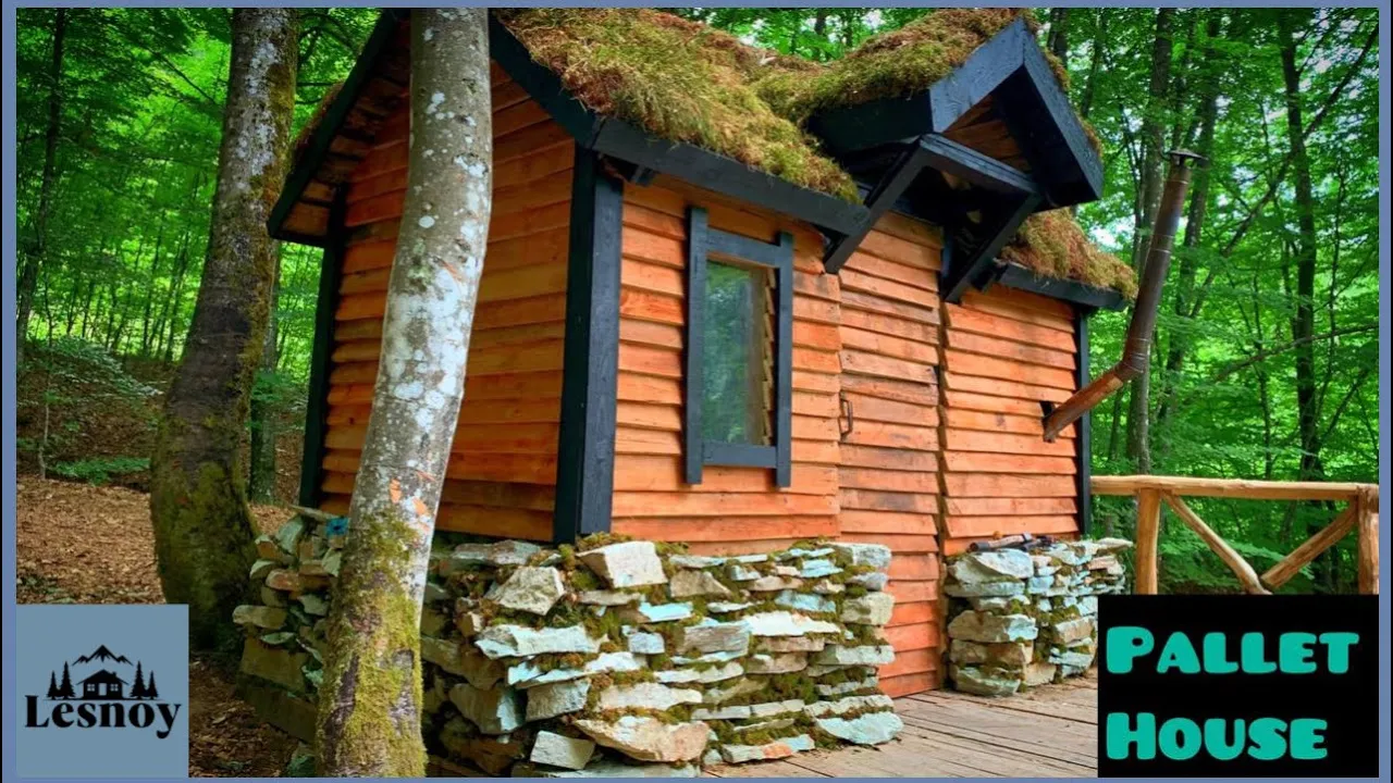 A house of pallets over a cliff. From start to finish
