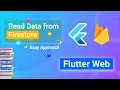 Read Data from FIrebase Firestore in Flutter Web Flutter Web and Firestore setup Get Read Data