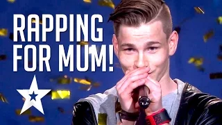 million questions patrick j rgensen rap for his mum by norwegian rapper got talent global