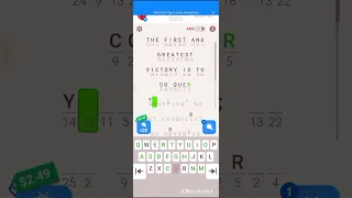 Cryptogram letters and Numbers Level 64