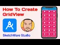 How To Create GridView In SketchWare Studio Hindi AndroidBulb