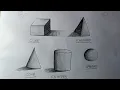 How to shade basic forms 3D shapes step by step