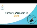 Ternary Operator in Java Java Tutorial