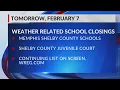 Monday school closings