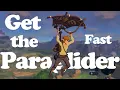 How to get the Paraglider and get past The Great Plateau fast