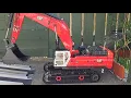 Cat 395f red edition moving stones Hydraulic excavator