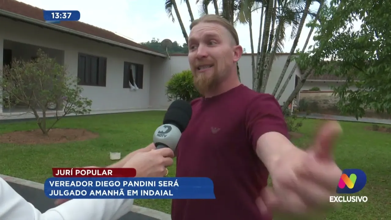 Júri popular: vereador Diego Pandini será julgado amanhã em Indaial