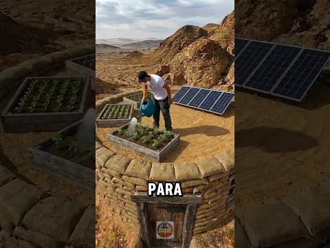 😱 Construyó bajo la arena para sobrevivir al desierto… ¡mira el resultado!