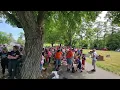 Dillsburg Cemetery crowd for Memorial Day 2023 ceremony