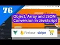 76 - Clean up the Checkout Page Object Array and JSON Conversion in JavaScript