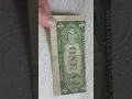 1935 D Silver certificate Miss cut error on reverse Really cool