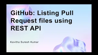 GitHub Listing Pull Request files using REST API