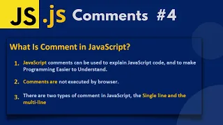 What is Comment in JavaScript in Urdu Hindi lecture 4