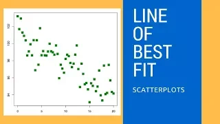 How to draw line of best fit Scatterplot
