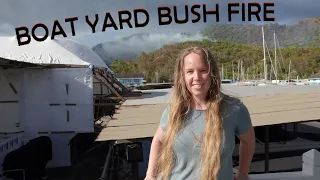 Fixing our boat as Trinidad bush fires approach! | REPAIRING LEOPARD 45 CATAMARAN