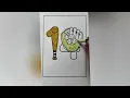 Can You Color the Baseball Bat and Glove Number 14 Coloring for kids Tommy Karakuli
