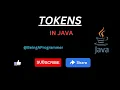 Tokens in Java BeingAProgrammer Core Java What is Token How to use Token Importance of Token
