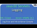 Logging into server console JavaEE Wildfly Servlet Tutorial