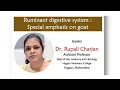Ruminant digestive system Special emphasis on goat
