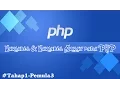 Tutorial PHP Dasar 3 Memasukkan Data membuat Array pada PHP