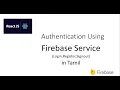 Authentication Using Firebase Service React JS Explained in Tamil