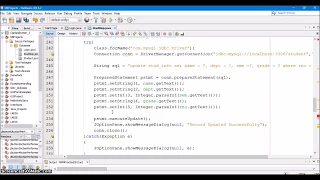 14 Deleting a record from MySQL database using jFrame form in Netbeans Java