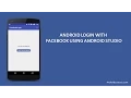 Android Login with Facebook using Android Studio