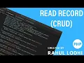 PHP Tutorial - how to fetch data from database in php
