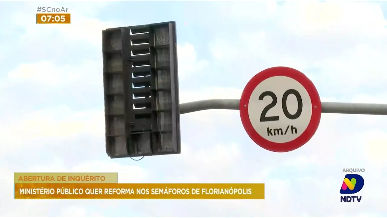 Abertura de inquérito: Ministério Público quer reforma nos semáforos de Florianópolis
