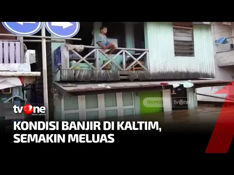 Banjir di Sangatta Kaltim, Warga Terjebak di Rumah