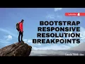 Bootstrap 5 Responsive Breakpoints Resolution for small medium large and xtra large - CSS3