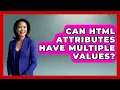 Can HTML Attributes Have Multiple Values Simple HTML Studio News