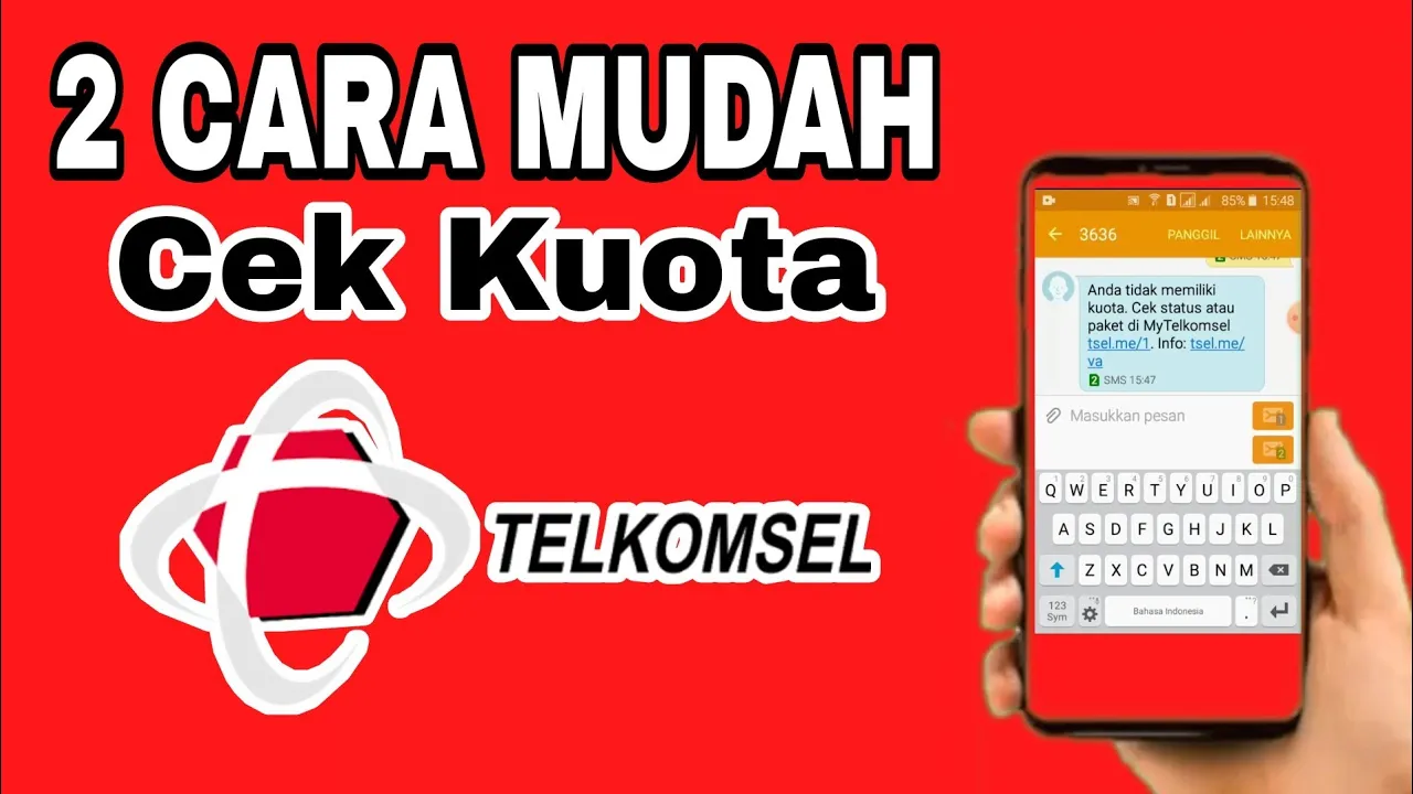 Cek kuota Telkomsel nggak pake ribet.