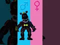 FNAF 4 Nightmare Male X Female #fnaf #shorts