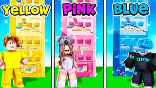 We BUILD a ONE COLOR ASMR TOWER in Roblox!