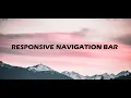 Modern Responsive Navigation Menu Bar Tutorial HTML5 CSS3 JavaScript