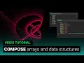 composing arrays and datastructures using comp ops