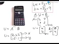 Solving Simultaneous Equations using the Matrix Method