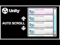 Unity ScrollView Auto Scroll