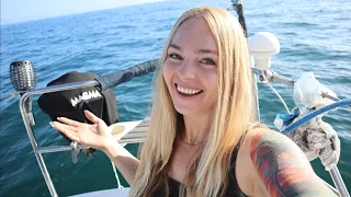 She’s BACK Sailing Her Boat Alone! ⛵️