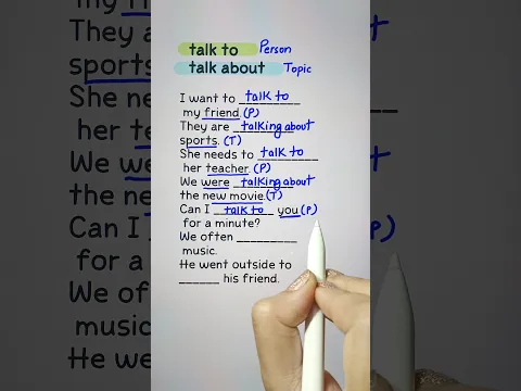 Talk to vs. Talk about